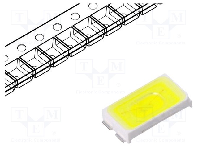 LED; SMD; 5630; white cold; 45÷60lm; 5000-6000K; 80; 120°; 150mA