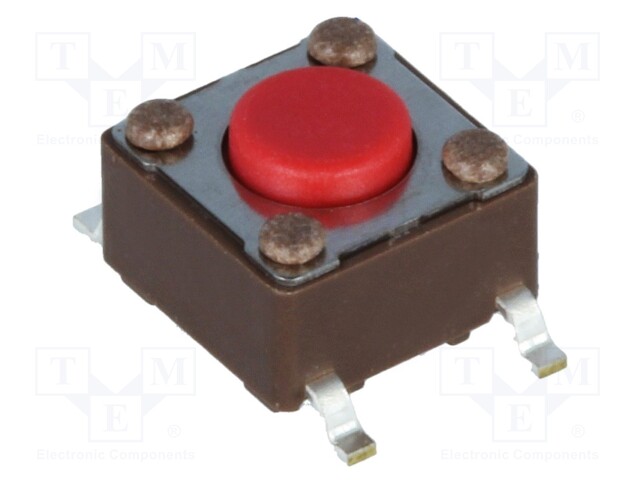 Microswitch TACT; SPST-NO; Pos: 2; 0.05A/12VDC; SMT; none; 2.6N