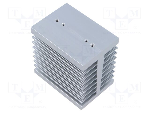 Heatsink: extruded; H; L: 70mm; W: 50mm; H: 69mm; aluminium; raw