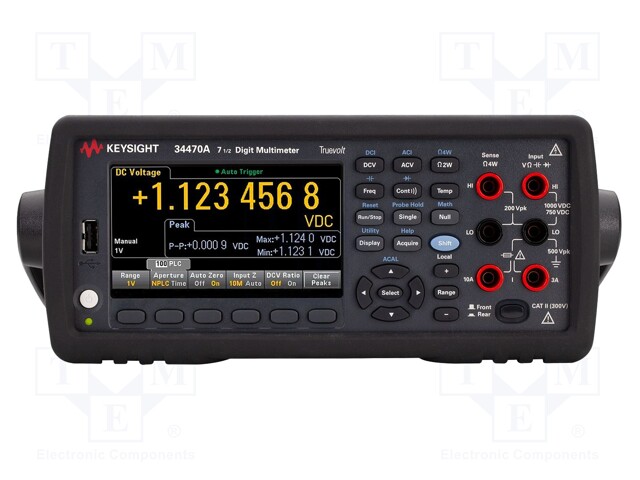 Benchtop multimeter; TFT 4,3" (480x272) 7,5 digit; 480x272