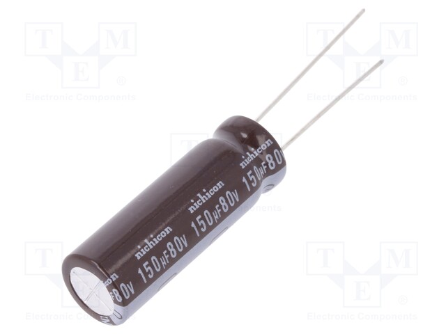 Capacitor: electrolytic; low impedance; THT; 150uF; 80VDC; ±20%