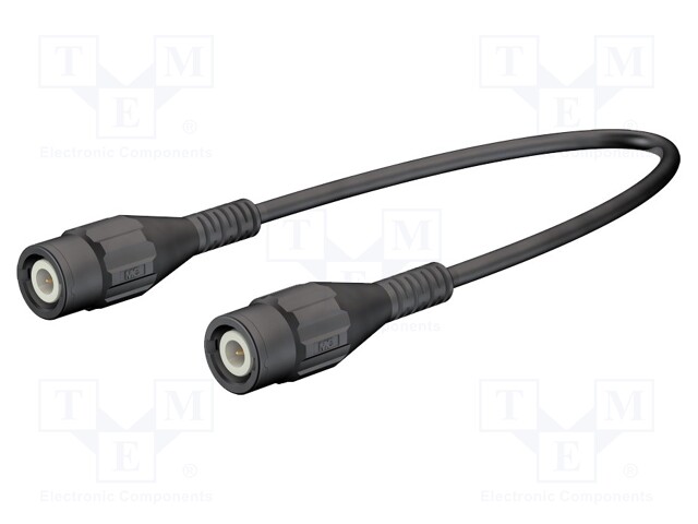 Test lead; 1m; black; Structure: 2x BNC male plug; Imp: 50Ω