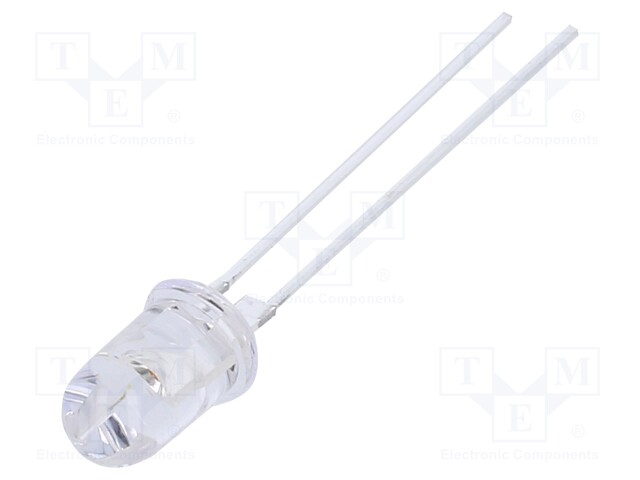 LED; 5mm; orange; 40000÷48000mcd; 60°; 60mA; 2.3÷2.8V; Front: convex