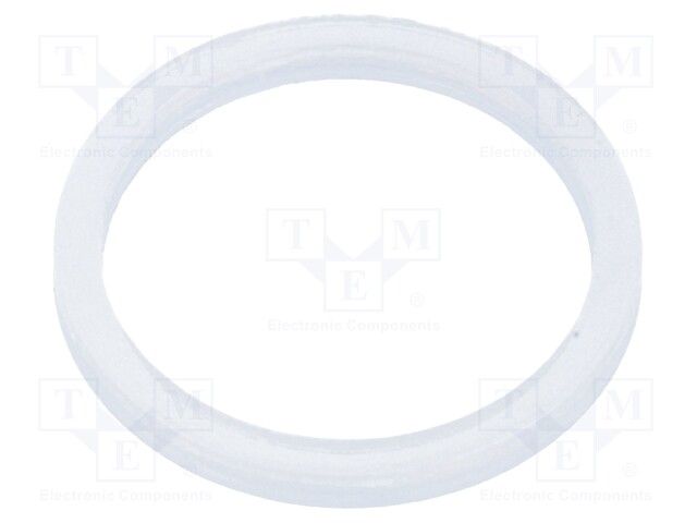 Gasket; polyetylene; D: 2mm; Øint: 18.6mm; Øout: 22.5mm; PG11