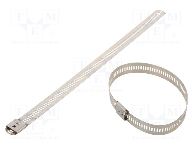 Cable tie; L: 225mm; W: 12mm; acid resistant steel AISI 316; 1112N