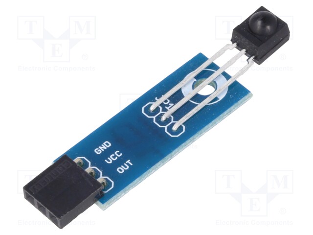 Module: receiver; 5VDC; IC: TSOP4838; socket,pin header; I/O: 3