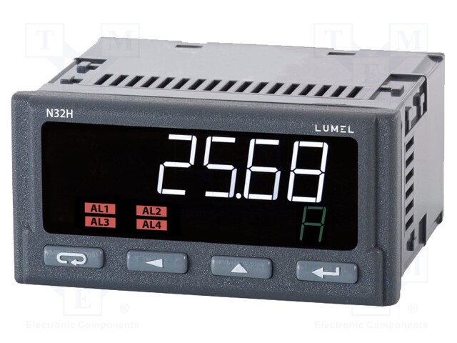 Power network meter; on panel; digital,mounting; 20÷60VDC; 250g