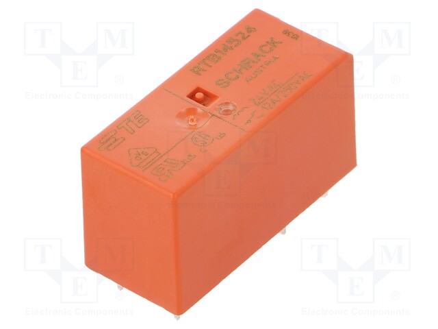 Relay: electromagnetic; SPDT; Ucoil: 24VAC; 12A/250VAC; 12A/24VDC