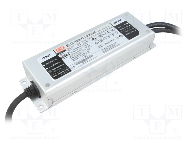 Power supply: switched-mode; LED; 100.8W; 35÷72VDC; 700÷1400mA