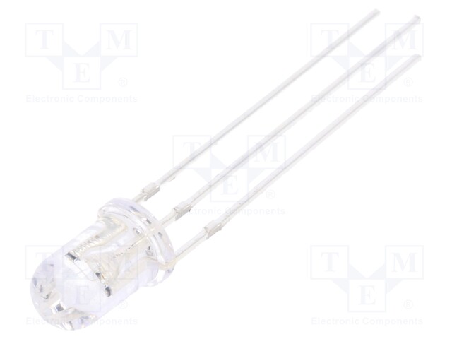 LED; 5mm; bicolour; yellow/green; 4200÷5800mcd; 2180÷3000mcd; 30°