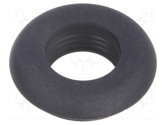 Grommet; Ømount.hole: 13.8mm; Øhole: 11.2mm; rubber; black