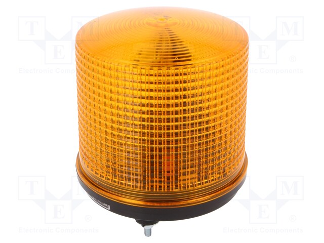 Signaller: lighting; flashing light; amber; Series: S125; 24VDC