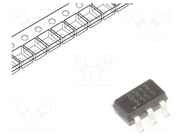 ESD Protection Device, PicoGuard XP, 9 V, SOT-23, 6 Pins, 5 V, CM1231 Series