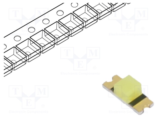 LED; SMD; 1204; white; 140mcd; 140°; 20mA; 3.3÷3.9V; Front: flat; 78mW