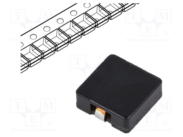 Inductor: wire; SMD; 1uH; Ioper: 14A; 3.3mΩ; Body dim: 10.2x10.2x4mm