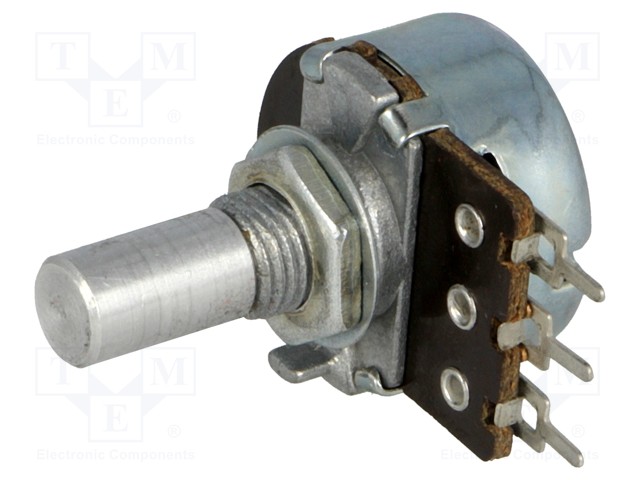 Potentiometer: shaft; single turn; 470kΩ; 200mW; ±30%; THT; 6mm