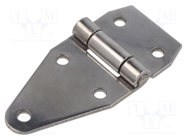 Hinge; Width: 105mm; stainless steel; H: 50mm; V: without coating