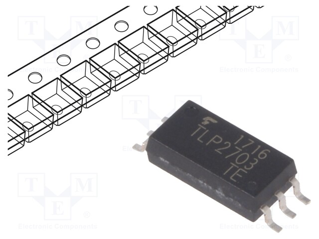 Optocoupler; SMD; Channels: 1; Out: Darlington; 5kV; 0.1Mbps; SO6L