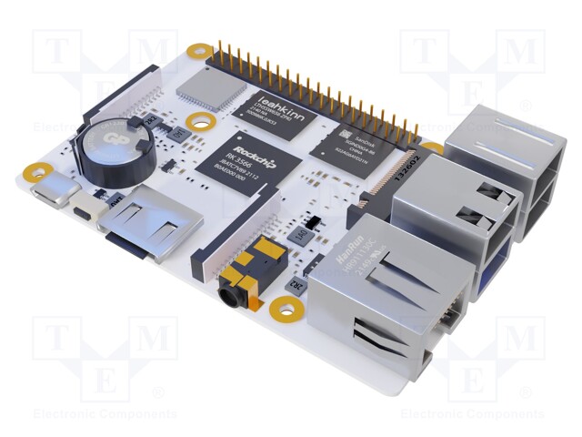 Single-board computer; RAM: 2GB; Flash: 8GB; Rockchip RK3566; 5VDC