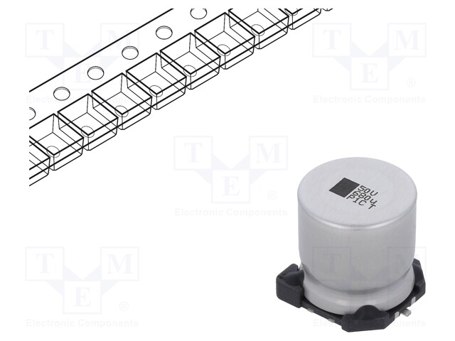 SMD Aluminium Electrolytic Capacitor, Radial Can - SMD, 680 µF, 50 V, 146 CTI Series