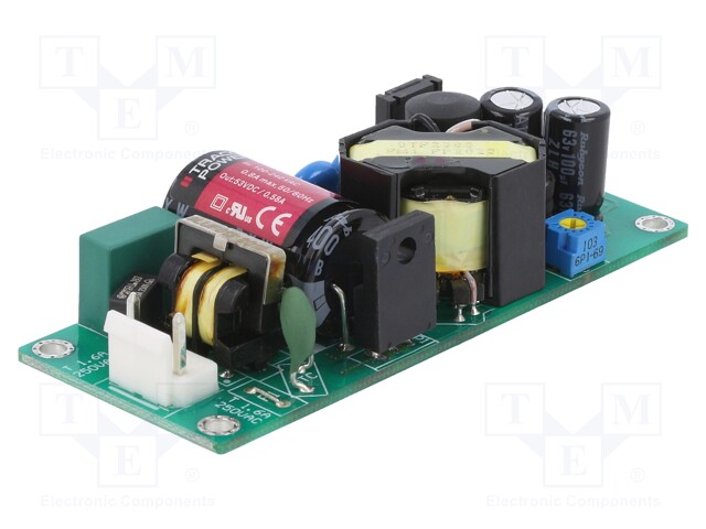 Power supply: switched-mode; open; 30W; 120÷370VDC; 85÷264VAC