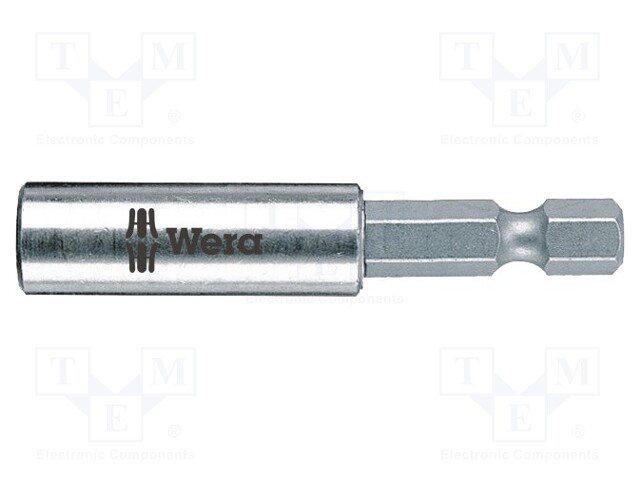 Holders for screwdriver bits; Socket: 1/4"; Overall len: 50mm