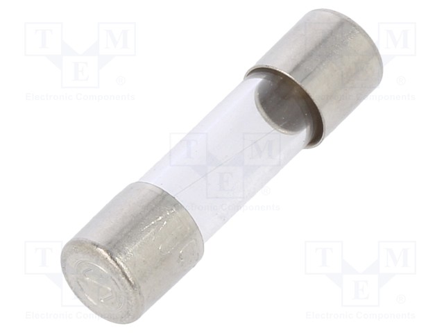 Fuse: fuse; quick blow; 100mA; 250VAC; cylindrical,glass; 5x20mm