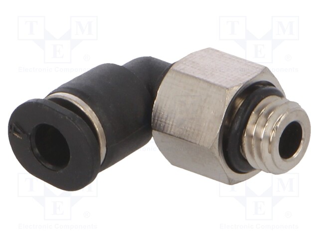 Push-in fitting; angled; M7; -0.95÷10bar; 4mm