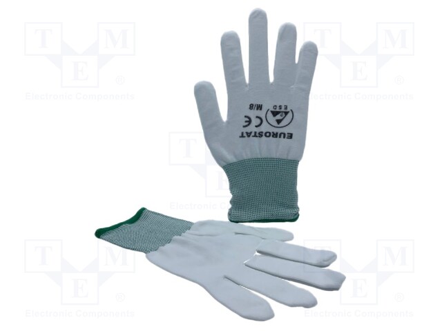 Protective gloves; ESD; XS; Features: dissipative; polyester