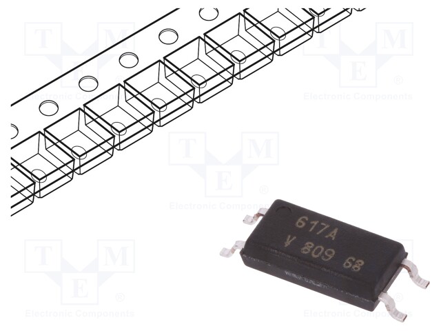 Optocoupler; SMD; Channels: 1; Out: transistor; Uinsul: 5kV; Uce: 80V