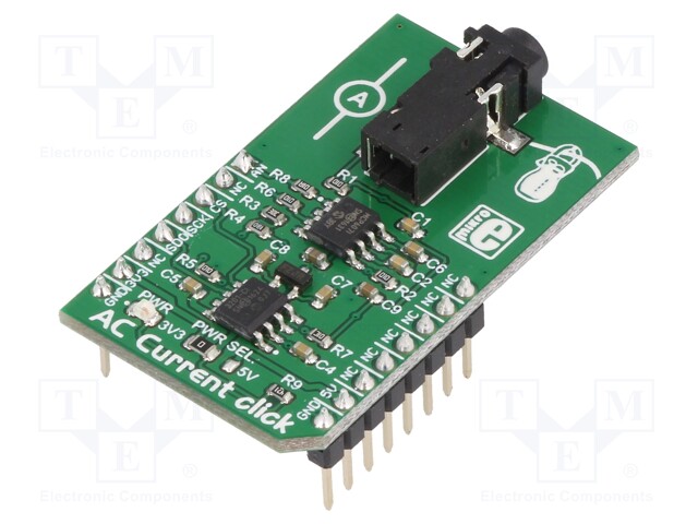 Click board; alternate current meter; SPI; MCP3201,MCP607