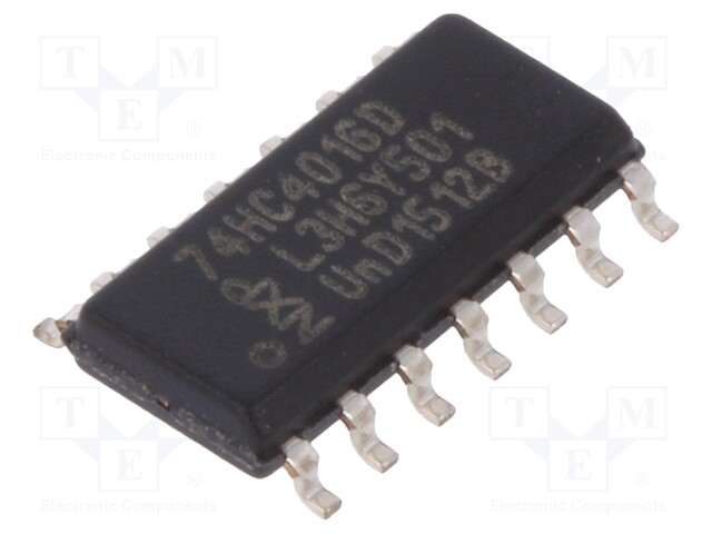 IC: digital; analog,switch; Channels: 4; SMD; SO14; Series: HC