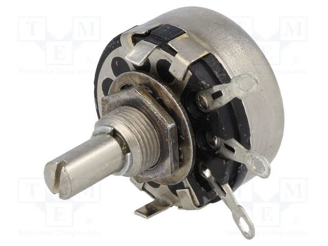 Potentiometer: shaft; single turn; 1.5kΩ; 2W; ±20%; soldered; 6mm