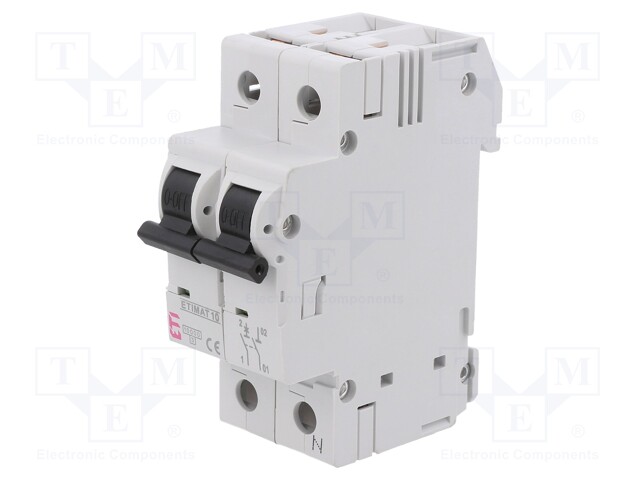 Circuit breaker; 230/400VAC; Inom: 40A; Poles: 1+N; DIN; Charact: D