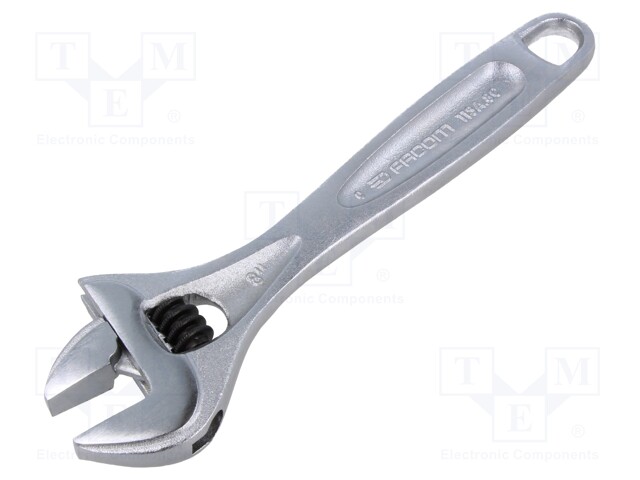 Wrench; adjustable; 206mm; Max jaw capacity: 27mm