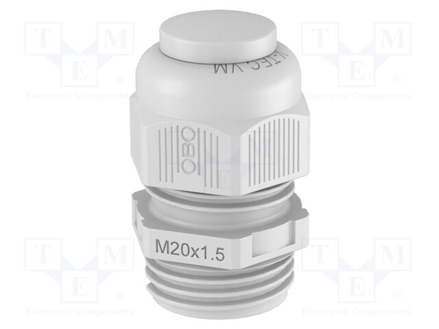 Cable gland; M20; light grey