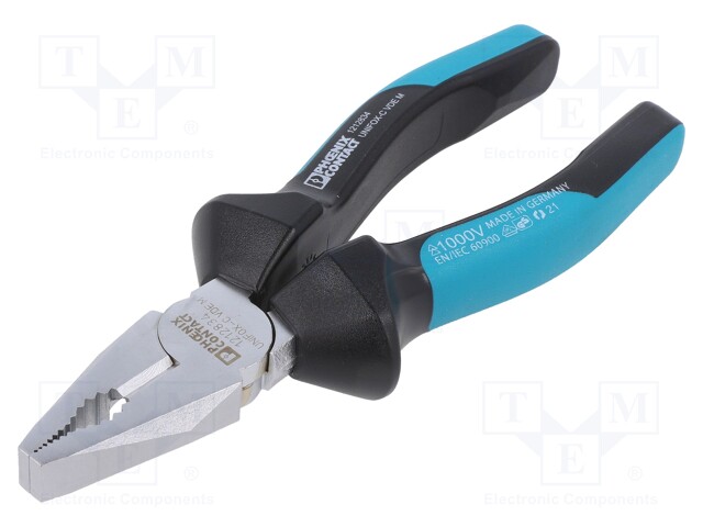 Pliers; universal; grooved gripping surfaces; 165mm