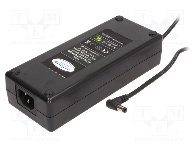 Power supply: switched-mode; 12VDC; 10A; Out: 5,5/2,5; 120W; 0÷40°C