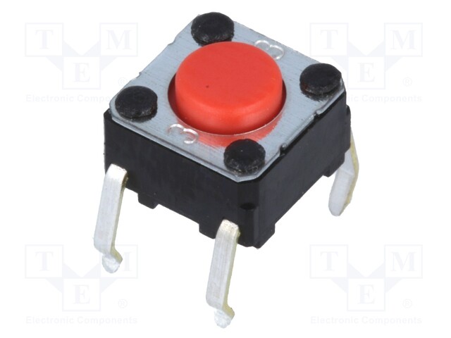 Microswitch TACT; SPST-NO; Pos: 2; 0.05A/24VDC; THT; none; 4.9N