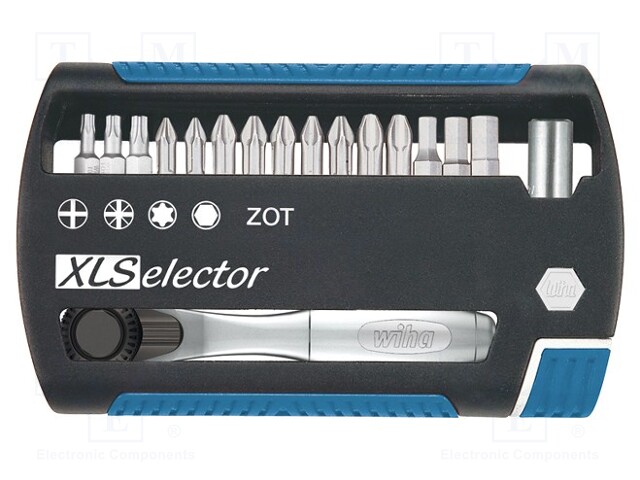 Screwdriver bits; Pcs: 17; Package: bag; 25mm