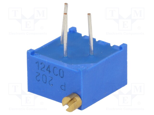 Potentiometer: mounting; multiturn; 2kΩ; 500mW; THT; ±10%; linear