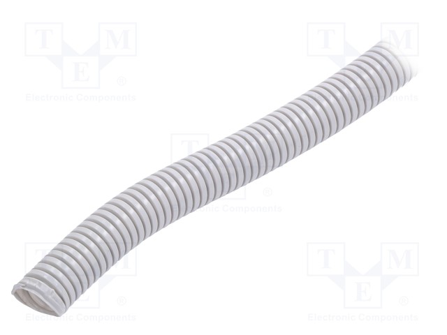 Protective tube; ØBraid : 20mm; grey; L: 25m; -5÷60°C; Øint: 14.9mm