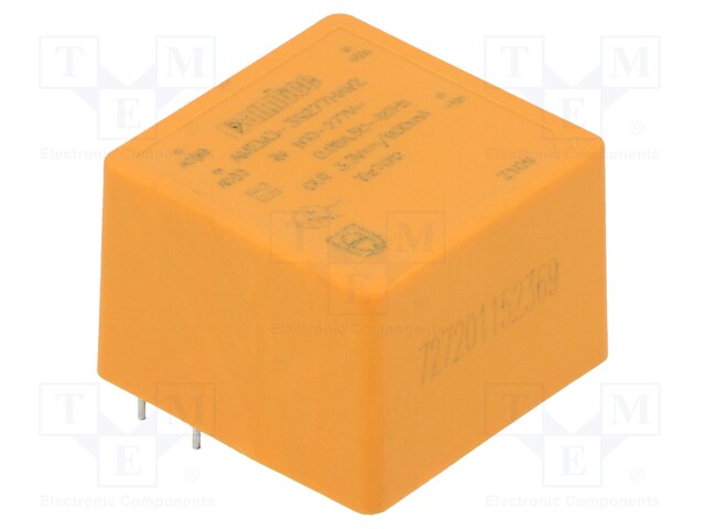 Converter: AC/DC; 3W; Uout: 3.3VDC; Iout: 0.9A; 72%; Mounting: PCB
