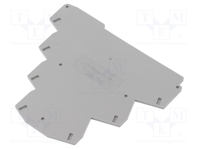 End plate; grey; Width: 2.2mm; Ht: 88mm; L: 99.5mm