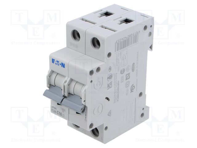 Circuit breaker; 230/400VAC; Inom: 16A; Poles: 2; DIN; Charact: C