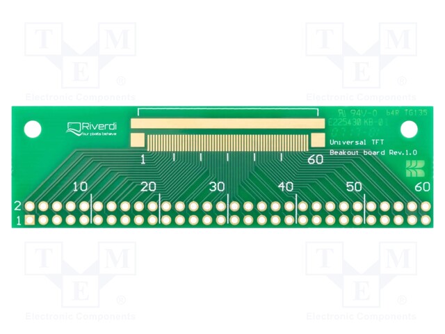 Adapter; pin strips,ZIF FFC; Features: ZIF 60pin socket