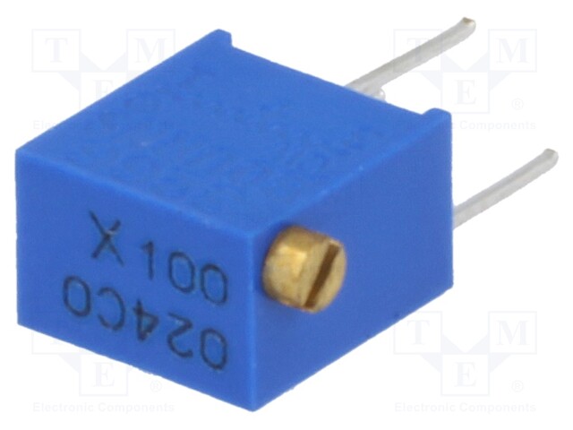 Potentiometer: mounting; multiturn; 10Ω; 250mW; ±10%; linear; THT