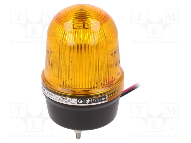 Signaller: lighting; amber; Series: MFL; 10÷30VDC; IP65; Ø69x114mm