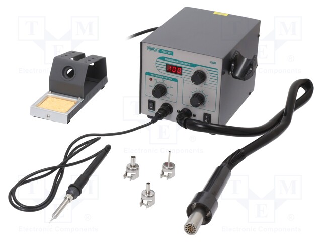 Soldering station; ESD; 580W; 200÷480°C; Display: 3-digit LED