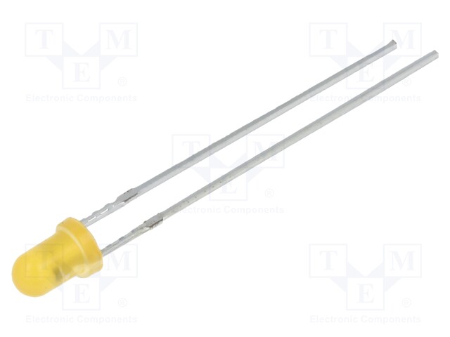 LED; 3mm; orange; 330÷500mcd; 60°; 3÷5V; 20mA; Variant: blinking